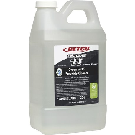 Betco Green Earth Peroxide Cleaner - FASTDRAW 11 - For Floor, Shower, Glass, Tile, Grout, Bathroom - Concentrate - 67.6 fl oz (2