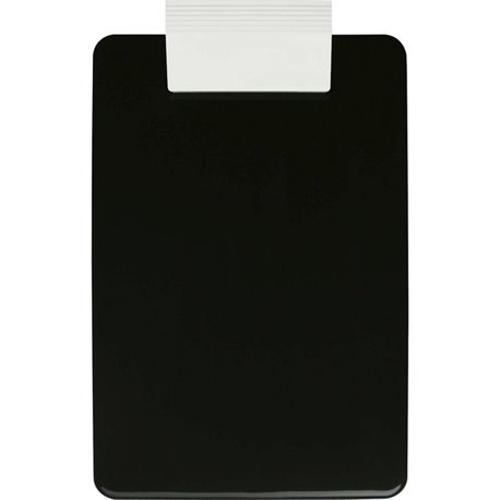 Saunders Antimicrobial Clipboard - 8 1/2" x 11" - Black, White - 1 Each