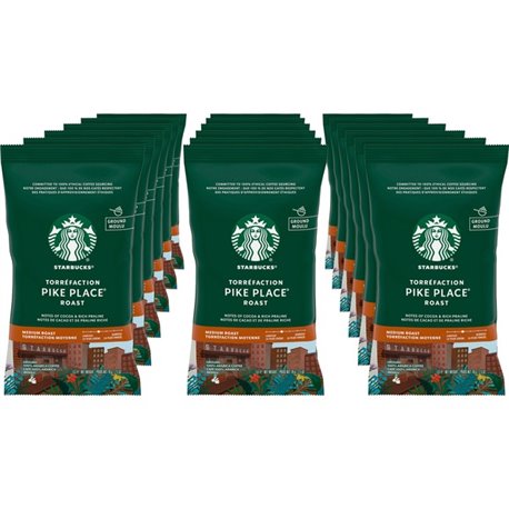 Starbucks Pike Place Medium Roast Coffee - Medium - 2.5 oz - 18 / Box