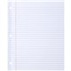 Sparco Ruled Filler Paper - 100 Sheets - Wide Ruled - Ruled Red Margin - 20 lb Basis Weight - Letter - 8 1/2" x 11" - White Pape