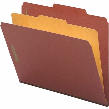 Nature Saver 2/5 Tab Cut Legal Recycled Classification Folder - 8 1/2" x 14" - 4 Fastener(s) - 2" Fastener Capacity for Folder, 