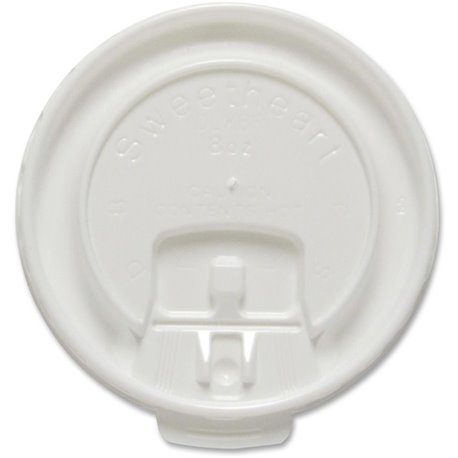 Solo Scored Tab Hot Cup Lids - 100 / Pack - White