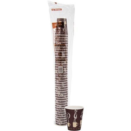 Solo ThermoGuard 8 oz Double Walled Paper Hot Cups - 40.0 / Bag - 25 / Carton - Multi - Paper, Polyethylene - Hot Drink, Beverag