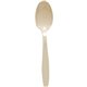 Solo Extra Heavyweight Cutlery - 1000/Carton - Teaspoon - 1 x Teaspoon - Breakroom - Disposable - Textured - Champagne