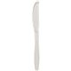 Solo Extra Heavyweight Cutlery - 1000/Carton - Knife - 1 x Knife - Breakroom - Disposable - Textured - Clear