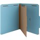 Nature Saver 1/3 Tab Cut Letter Recycled Classification Folder - 8 1/2" x 11" - 2" Fastener Capacity for Folder - Top Tab Locati