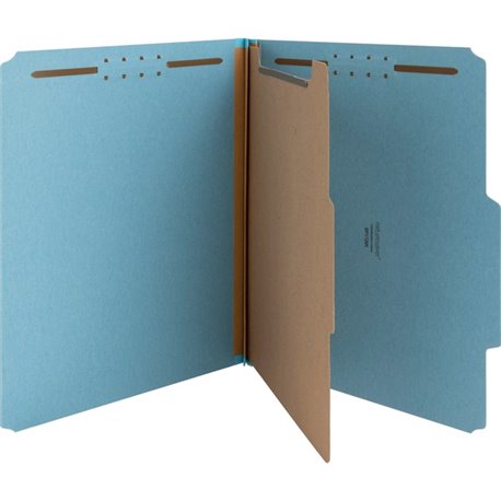 Nature Saver 1/3 Tab Cut Letter Recycled Classification Folder - 8 1/2" x 11" - 2" Fastener Capacity for Folder - Top Tab Locati
