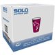 Solo 10 oz Bistro Design Hot Cups - Round - 300 / Carton - Maroon - Poly Paper - Hot Drink, Coffee, Tea, Cocoa