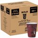 Solo 12 oz Bistro Design Hot Cups - 300 / Carton - Maroon - Poly Paper - Hot Drink, Coffee, Tea, Cocoa