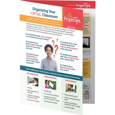 Shell Education Organizing Virtual Classroom Guide Printed Book - 4 Pages - Book - Grade K-12 - Multilingual