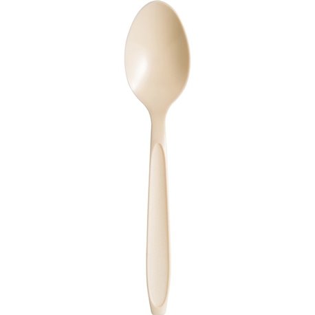 Solo Cup Reliance Medium Weight Bulk Teaspoons - 1000/Carton - Teaspoon - 1 x Teaspoon - Breakroom - Disposable - Champagne