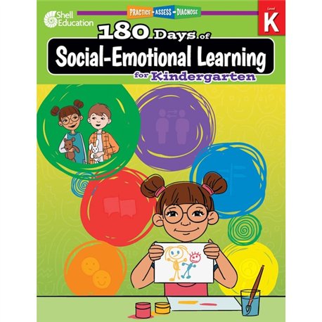Shell Education 180 Days of Social-Emotional Learning for Kindergarten Printed Book by Jodene Lynn Smith, Brenda Van Dixhorn - 2
