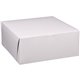 SCT Tray Bakery Box - External Dimensions: 14" Length x 14" Width x 6" Height - Paperboard - White, Brown - For Bakery, Storage,