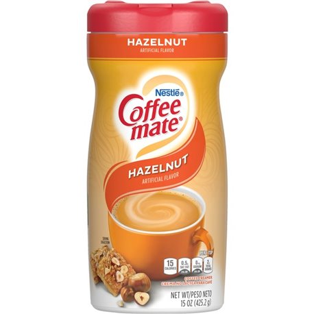 Coffee mate Hazelnut Powdered Creamer - Gluten-Free - Hazelnut Flavor - 0.94 lb (15 oz) - 1Each - 141 Serving