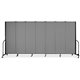 Screenflex Portable Room Dividers - 72" Height x 13.1 ft Length - Black Metal Frame - Polyester - Stone - 1 Each