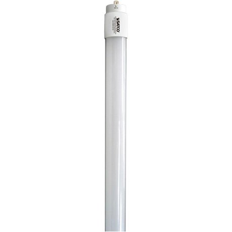 Satco 40 Watt T8 Led Tube Light - 40 W - 120 V AC, 277 V AC - 5500 lm - Tubular - T8 Size - White - Cool White Light Color - Fa8