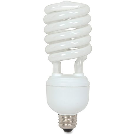 Satco 40-watt T4 Spiral CFL Bulb - 40 W - 150 W Incandescent Equivalent Wattage - 120 V AC - 2600 lm - Spiral - T4 Size - Cool W