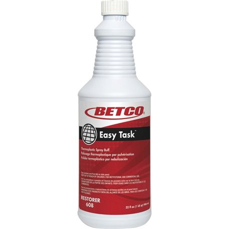 Betco Easy Task Thermoplastic Spray Buff - Ready-To-Use - 32 fl oz (1 quart) - Clean Bouquet Scent - 1 Each - Durable, Slip Resi