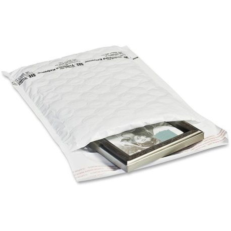 Sealed Air TuffGuard Extreme Cushioned Mailers - Bubble - 2 - 8 1/2" Width x 12" Length - Peel & Seal - 50 / Carton - White