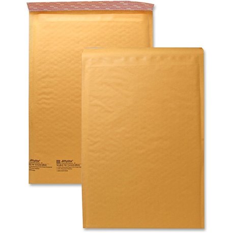 Sealed Air JiffyLite Cellular Cushioned Mailers - Bubble - 5 - 10 1/2" Width x 16" Length - Peel & Seal - Kraft - 25 / Carton - 