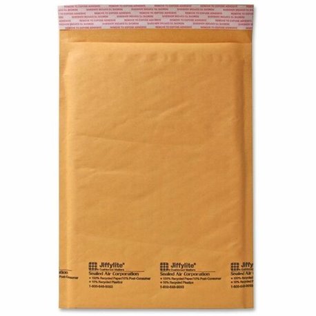 Sealed Air JiffyLite Cellular Cushioned Mailers - Bubble - 4 - 9 1/2" Width x 14 1/2" Length - Peel & Seal - Kraft - 100 / Carto