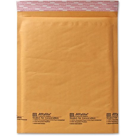 Sealed Air JiffyLite Cellular Cushioned Mailers - Bubble - 6 - 12 1/2" Width x 19" Length - Peel & Seal - Kraft - 50 / Carton - 