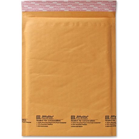 Sealed Air JiffyLite Cellular Cushioned Mailers - Bubble - 7 - 14 1/4" Width x 20" Length - Peel & Seal - Kraft - 50 / Carton - 