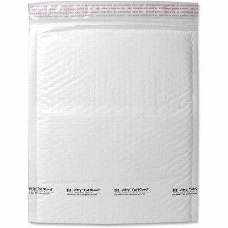 Sealed Air Tuffgard Premium Cushioned Mailers - Bubble - 6 - 12 1/2" Width x 19" Length - Peel & Seal - Poly - 25 / Carton - Whi