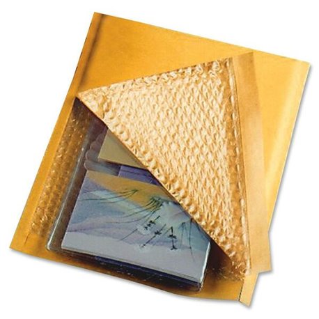 Sealed Air Jiffylite Bulk-packed Cushioned Mailers - Padded - 0 - 6" Width x 10" Length - Self-sealing - Satin, Kraft - 200 / Ca