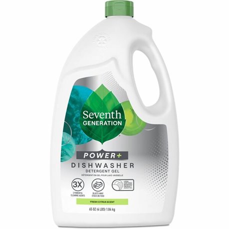 Seventh Generation Ultra Power Plus Dishwasher Detergent - For Dish - 65 fl oz (2 quart) - Fresh Scent - 1 Bottle - Non-toxic, D