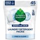 Seventh Generation Laundry Detergent - For Laundry - Free & Clear Scent - 45 / Packet - 1 / Pack - Non-toxic, Hypoallergenic, No