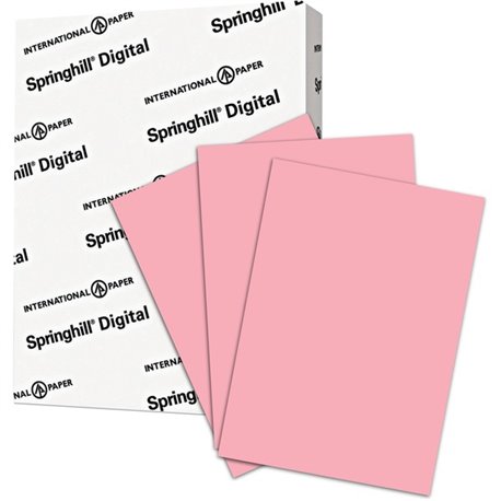 Springhill Vellum Bristol Cover Paper - Letter - 8 1/2" x 11" - 67 lb Basis Weight - Vellum - 250 / Pack