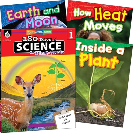 Shell Education Learn At Home Science 4-book Set Printed Book - Book - Grade 1 - English