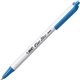 BIC Clic Stic Retractable Ballpoint Pens - Medium Pen Point - Round Pen Point Style - Retractable - Blue - Clear Barrel - 1 Doze