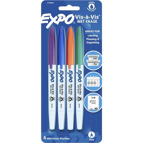 uni EMOTT Fineliner Marker Pens - Assorted Water Based Ink - Plastic Tip - 10 / Set