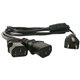 StarTech.com 6ft (2m) Computer Power Cord Y Splitter, NEMA 5-15P to 2x C13 Y Cable, 10A 125V, 18AWG, AC Power Cord, Monitor Powe