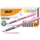 BIC Brite Liner Grip Highlighters, Assorted, 12 Pack - 1.6 mm Marker Point Size - Chisel Marker Point Style - Assorted, Pastel Y