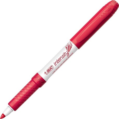 BIC Intensity Fine Point Whiteboard Marker - Fine Marker Point - Red - 1 Dozen