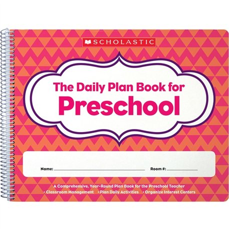 Scholastic Daily Plan Book for Preschool - Academic - Natural - 1 Each