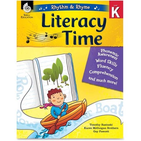 Shell Education Literacy Time Rhythm/Rhyme Level K Printed Book by Timothy Rasinski, Karen McGuigan Brothers, Gay Fawcett - 144 