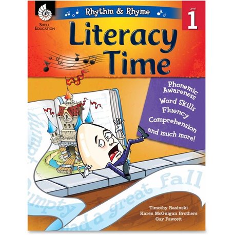 Shell Education Literacy Time Rhythm/Rhyme Level 1 Resource Book Printed Book by Timothy Rasinski, Karen McGuigan Brothers, Gay 