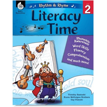 Shell Education Literacy Time Rhythm/Rhyme Level 2 Printed Book by Karen Brothers, David Harrison - 144 Pages - Shell Educationa