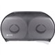San Jamar Jumbo Bath Tissue Dispenser - Roll Dispenser - 2 x Roll - 9" Roll Diameter - 12" Height x 19" Width x 5.3" Depth - Pla