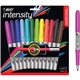 BIC Intensity Permanent Marker - Bold, Fine Marker Point - 1.8 mm Marker Point Size - Assorted - 12 Pack