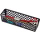 Officemate Recycled Supply Baskets, Long - 2.4" Height x 10.1" Width x 3.1" Depth - Black - Plastic