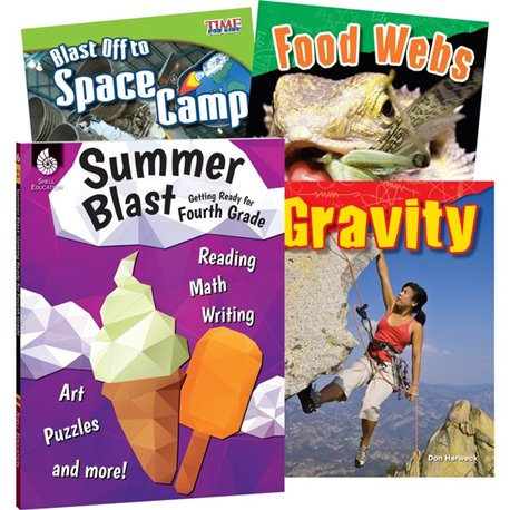 Shell Education Learn-At-Home Summer Science Set Printed Book - Book - Grade 3-4 - Multilingual