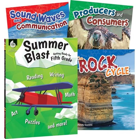 Shell Education Learn-At-Home Summer Science Set Printed Book by Wendy Conklin - 224 Pages - Book - Grade 4-5 - Multilingual