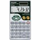 Sharp Calculators EL-344RB 10-Digit Handheld Calculator - 3-Key Memory, Sign Change, Auto Power Off - Battery/Solar Powered - Ba