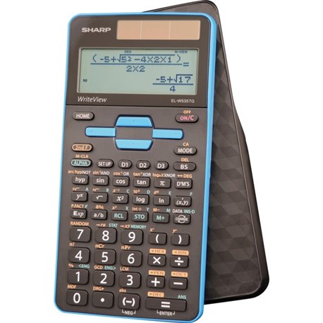 Sharp Calculators EL-W535TGBBL Scientific Calculator - 422 Functions - Single Independent Memory - 4 Line(s) - 16 Digits - LCD -