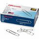 Officemate 1 Gem Paper Clips - No. 1 - 1000 / Pack - Silver - Steel